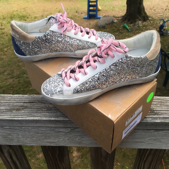 Golden Goose Superstar Glitter/White Star 36 NIB - Picture 4 of 10
